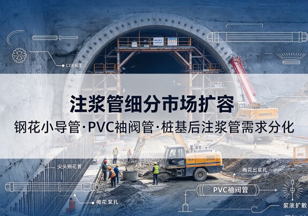 凤阳注浆管细分市场扩容，隧道钢花小导管、PVC 袖阀管、桩基后注浆管需求分化